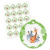 Big Dot of Happiness Jungle Party Animals - Safari Zoo Animal Birthday Party or Baby Shower Favor Gift Tags (Set of 20) - 2 of 4