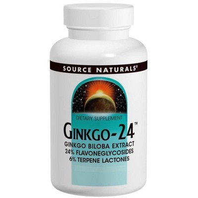 Ginkgo 24 Biloba Extract 120mg by Source Naturals, Inc.  -  30 Tablet