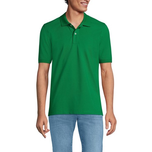 Lands End Men s Tall Short Sleeve Comfort First Mesh Polo Shirt Medium Tall Court Green