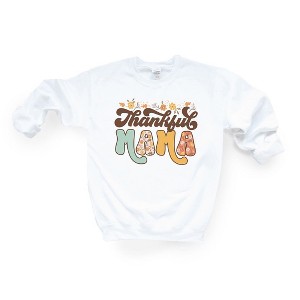 Simply Sage Market Women's Graphic Sweatshirt Thankful Mama Floral - 1 of 2