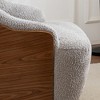 DYHOME 30.3" W Swivel Barrel Chair, Boucle Upholstered Accent Chair, No Assembly Required - 4 of 4