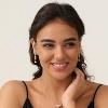 Pearl Earrings: 14k Gold-plated Cubic Zirconia Accented Pearl Drop Dangle Wedding Engagement Earrings For Women Bridal Bridesmaid - 4 of 4