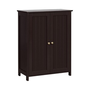 Vtec Trading Espresso Modern Bathroom Storage Floor Cabinet - 1 of 3