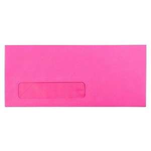 JAM PAPER #6 3/4 Business Premium Envelopes - 3 5/8 x 6 1/2 - Ultra Fuchsia Hot Pink - 50/Pack - 1 of 1