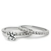 Slickblue Rhodium-Plated Brass Ring with Clear CZ, Perfect for Wedding Ring Sets or Daily Jewelry, Size 5-10 - 4 of 4