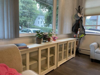 Pacific Stackable Cabinet With Sliding Glass Doors Off White - Buylateral :  Target