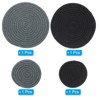 Unique Bargains Indoor Non-slip Absorbent Cotton Rope Plant Saucers Set of 4 - 3 of 4