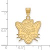 Black Bow Jewelry 10k Yellow Gold Brigham Young Cougars NCAA Large Pendant - 2 of 3