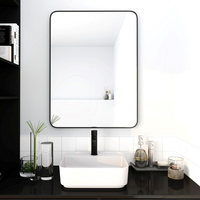 Modern Bathroom Mirrors For Wall, Lightweight Aluminum Frame Bathroom ...