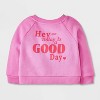 Baby 'Today Is A Good Day Crew' Sweatshirt - Cat & Jack™ Pink - 2 of 4