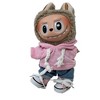 Fashionable Pink Hoodie with Jeans and Sneakers for Labubu Dolls - 2 of 4
