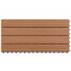 vidaXL WPC Tiles 23.6"x11.8" 6 pcs 10.8ftÂ² Brown - 4 of 4