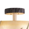 Vaxcel Lodge 3 - Light Flush Mount in  Noachian Stone - 4 of 4