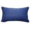 RightSide Designs Indigo Series Seahorse Pattern Embroidered Indoor/Outdoor Throw Pillow - 3 of 4