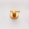 Gold 2-Pack Round Base Wall Mounted Hook Sets with Included Hardware, and Bedroom Furnishing Accessories - 4 of 4