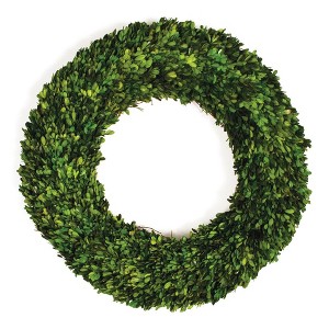 Plum & Post Boxwood Wreath 30" - 1 of 3