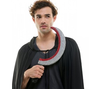 KBW Bedazzled Rhinestone Grim Reaper Bloody Sickle Adult Costume Accessory - 1 of 4