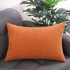 PiccoCasa Luxury Corduroy Corn Striped Cushion Soft Throw Pillow Case - 2 of 4