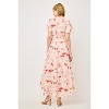 WEST K Women's Georgette Faux Wrap High-Low Midi Dress - 3 of 4