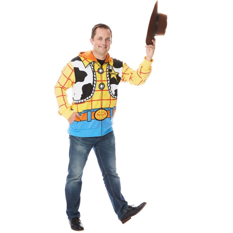 Mad Engine Toy Story Woody Mens Hoodie Costume, 1 of 5