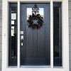 22" Halloween Black Rose Wreath - National Tree Company - 2 of 4