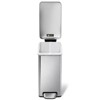 LunaLulinlk 10L Profile Step Trash Can Brushed Stainless Steel - 4 of 4