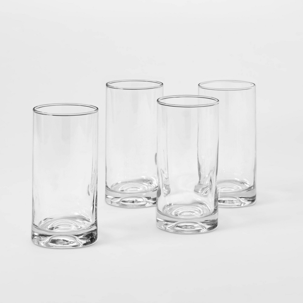 Photos - Glass 16.8 fl oz 4pk  Telford Tall Tumblers - Threshold™