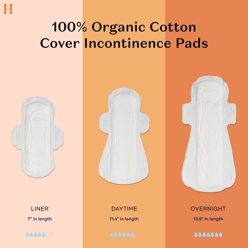 The Honey Pot Company, Non-Herbal Incontinence Pantiliners with Wings, Organic Cotton Cover - 20ct, 6 of 12