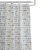 LunaLulinlk Speck Pattern Design PEVA Shower Curtain in Blue - 3 of 3