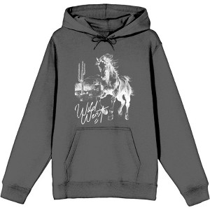 Wild West Adventure Adult Long Sleeve Hoodie - 1 of 2