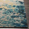 Hauteloom Bualan Wool Living Room, Bedroom Area Rug - Contemporary - Aqua, Blue, Burnt Orange - 2' x 3' - 4 of 4