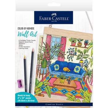 Color By Number Wall Art Plant Room - Faber-Castell