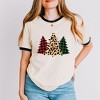 Simply Sage Market Women's Christmas tree Short Sleeve Ringer Tee - 2 of 4