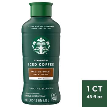 Starbucks Unsweetened Medium Roast Iced Coffee - 48 fl oz