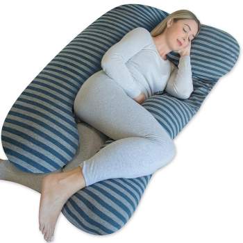 PharMeDoc Pregnancy Pillows U-Shape Full Body Maternity Pillow, Jersey Cover