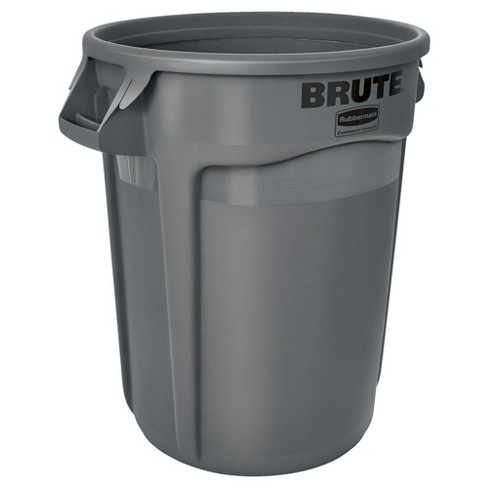 15 Gallon Stainless Steel Trash Can, Portable, 22 lbs.