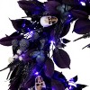 26"  Prelit LED Mini Skulls Floral Halloween Wreath Purple Lights - National Tree Company - 3 of 4