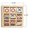 Gamie Classic Wood Travel Tic-Tac-Toe Game - 2 of 4