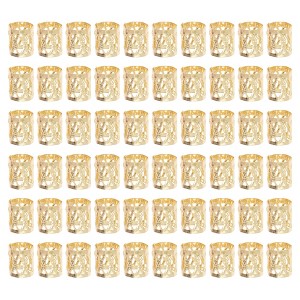Unique Bargains Hollow Hair Cuffs Dreadlock 60 Pcs - 1 of 4