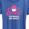 Women's - Barbie - Birthdays Are Sweet Short Sleeve Graphic T-Shirt - 2 of 4