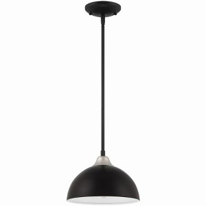 Craftmade Lighting Kahn 1 - Light Pendant in  Midnight/Satin Aluminum - 1 of 1