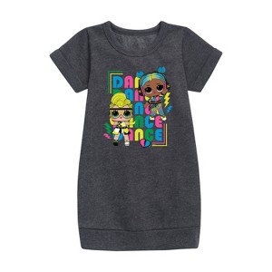 - LOL Surprise! - Dance Queens Graphic Short Sleeve Fleece Dress - 1 of 2