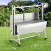 Automatic Rotisserie Kit with Wind Shield, 132-Pound Capacity, Rotisserie Spits, Height-Adjustable Charcoal Spits - 2 of 4