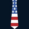 Design By Humans July 4th Patriotic American Flag Tie By FreshDressedTees Tank Top - 2 of 2