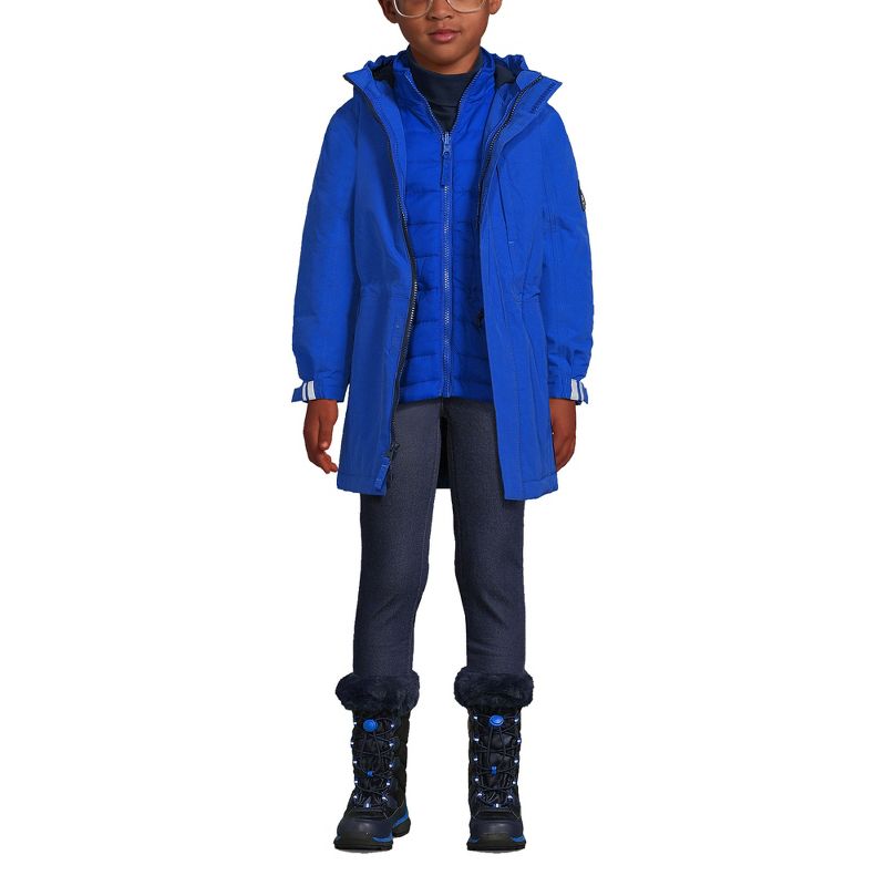 Lands' End Kids Squall Waterproof Insulated 3 in 1 Parka, 3 of 7