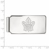 Black Bow Jewelry 10k White Gold Toronto Maple Leafs NHL Money Clip - 2 of 3
