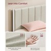 King Size Hydraulic Storage Bed Frame with Upholstered Headboard, 1100 lb Capacity, Underbed Lift-Up Design, No Box Spring Needed - 4 of 4