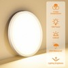 Itopfox 8PACK LED Flush Mount Ceiling Light Fixture, 3000K-4000K-6500K & 100W Equivalent Modern Kitchen Recessed Ceiling Lamp 15W 1500Lm - 2 of 4