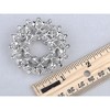 Anna-Kaci Crystal Rhinestone Faux Pearl Flower Swirl Wreath Fashion Pin Brooch - 3 of 4