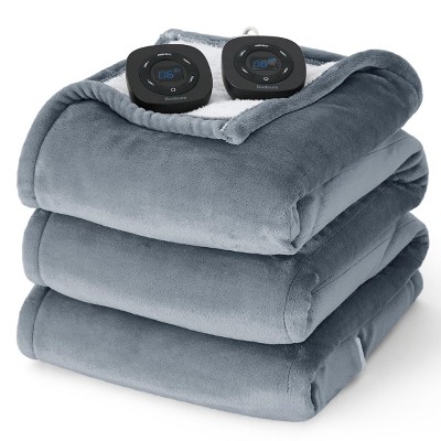 Bedsure | Electric Heated Blanket Soft & Washable Solid Flanne